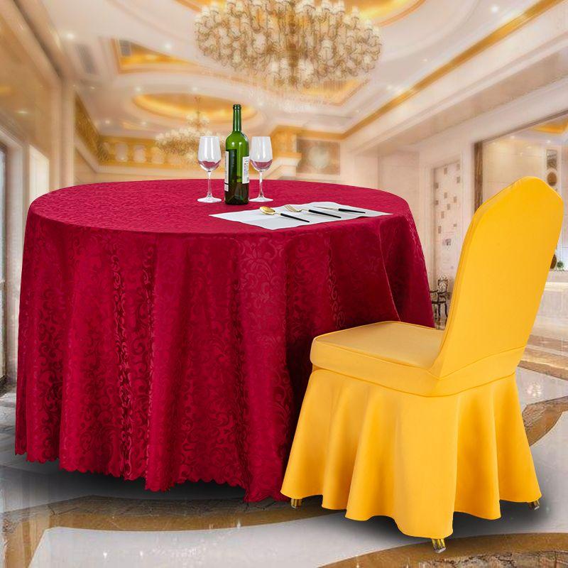 

Hotel Tablecloth round Table Thickened Fabrics Dining Table Large round Table Dedicated Fancy Table Cloth Hotel round Type Round Table Tablecloth Big Red Round Table 3 m [suitable for 2 m table]]