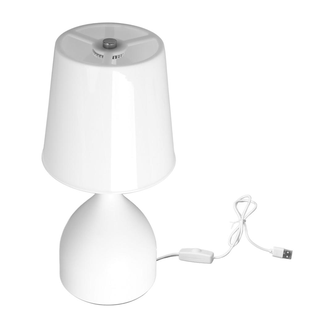 Bedside Table Lamp 5V Dimmer Touch Switch White Nightstand Lamp for Kids Room Living Room Bedroom
