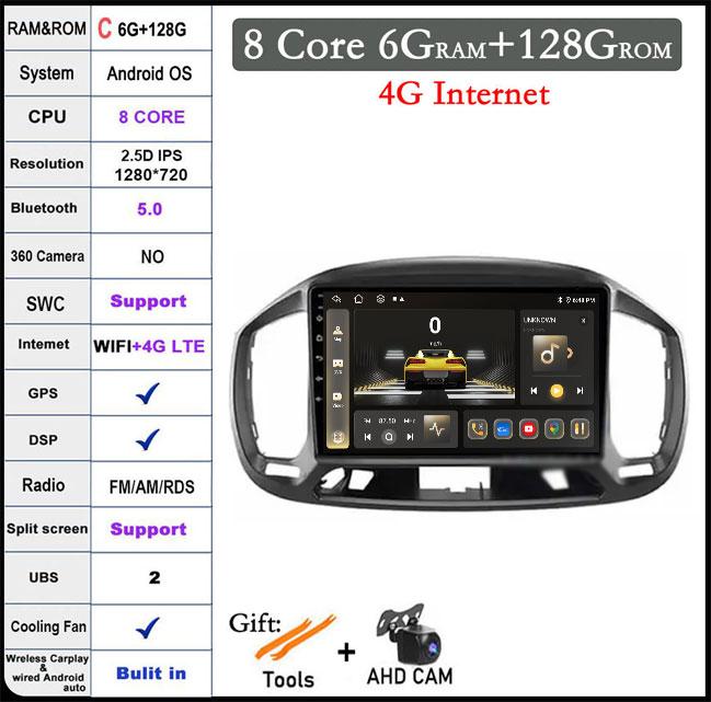 Car Android Radio Stereo For FIAT UNO 2014 - 2020 DSP Car Carplay Multimedia Player Navigation GPS WIFI Autoradio Audio