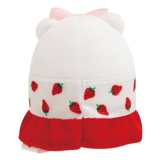 San-X Sumikko Gurashi "Sumikko Gurashi X Sakuma Strawberry Milk Candy" Tenori Plushie Shirokuma MO94