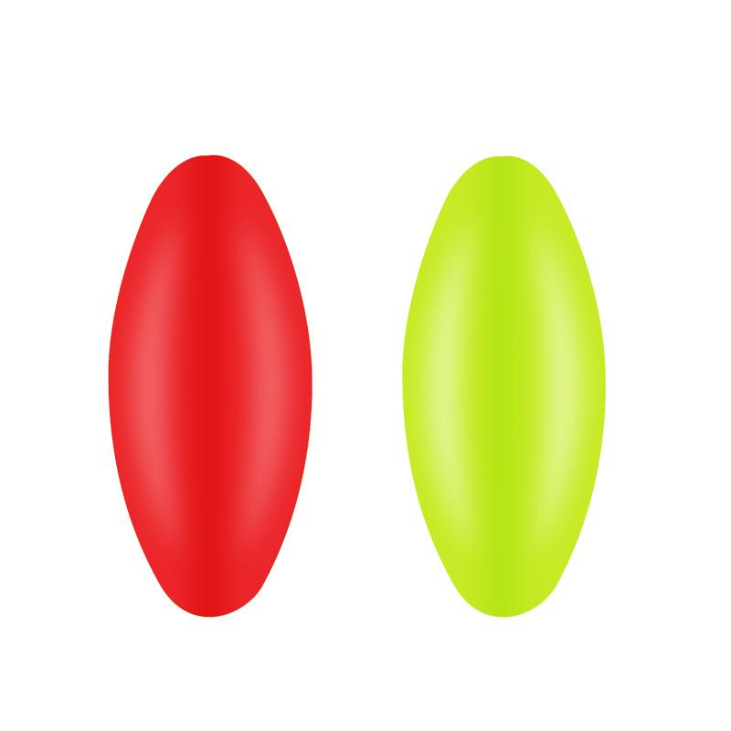 Silicone Olive-Shaped Fluorescent Fishing Float Tail Magnifier Bean
