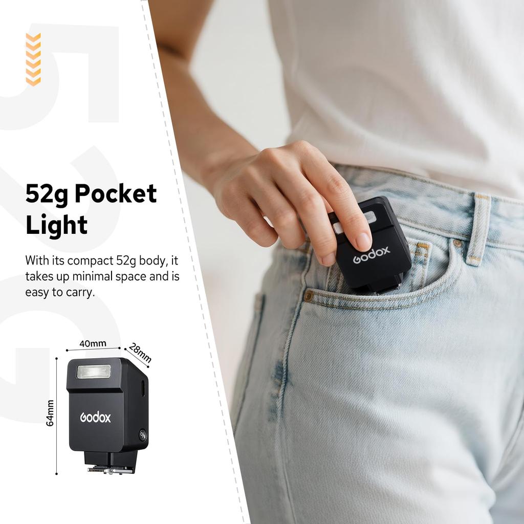 Godox TTL Mini Flash Camera Flash for Sony Intuitive Recycle Approximately 700 Flashes At Full Compact Black iT22-S Cameras Display, 1.5-second Time,