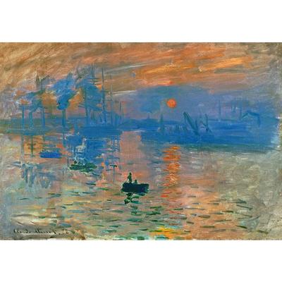 MISITU Jigsaw Puzzle 2000 Piece Puzzle Landscape Painting Claude Monet Present Birthday Christmas Stylish Interior X 100 "Impression Sunrise" (70 Cm)