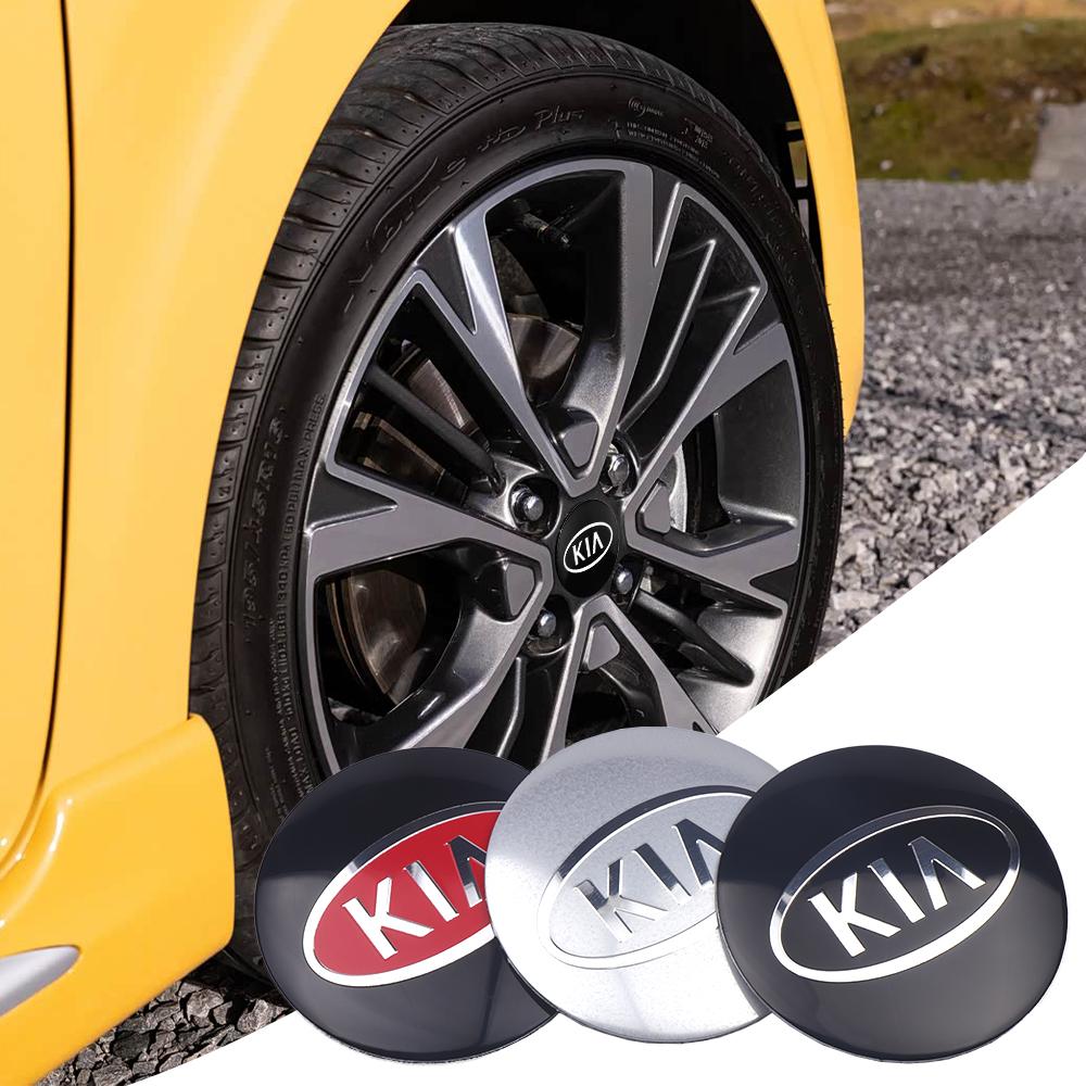 4PC 56/60/65/68mm Car Wheel Center Covers Sticker Hub Cap Repalcement For KIA Ceed Sorento K K5 Rio Sportage Soul Picanto Cerato
