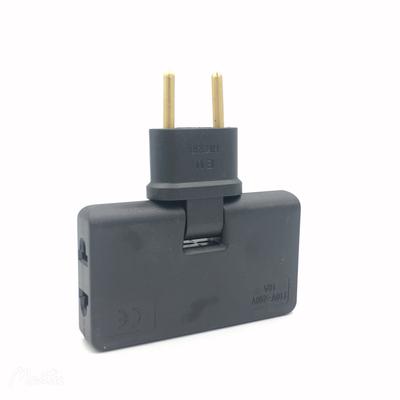 Adaptador de tomada de energia da UE, adaptador de viagem dobrável, conversor de energia, tomada de carregamento portátil, tomada elétrica leve