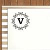 Printtoo Alphabet V Monogram Octagon Celtic Swirl Frame Self Inking Rubber Stamp Office