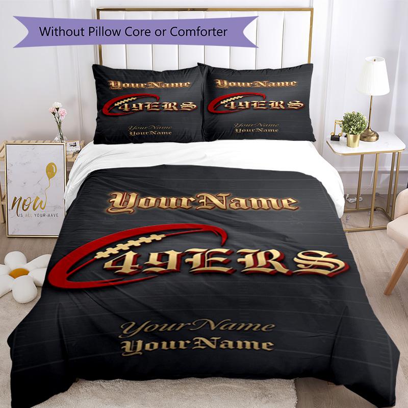 Philadelphia Eagles Customize Your Name Bedding Set Breathable Duvet Cover With Pillowcases Decorative Bed Linen For Bedroom Home Decoration Birthday