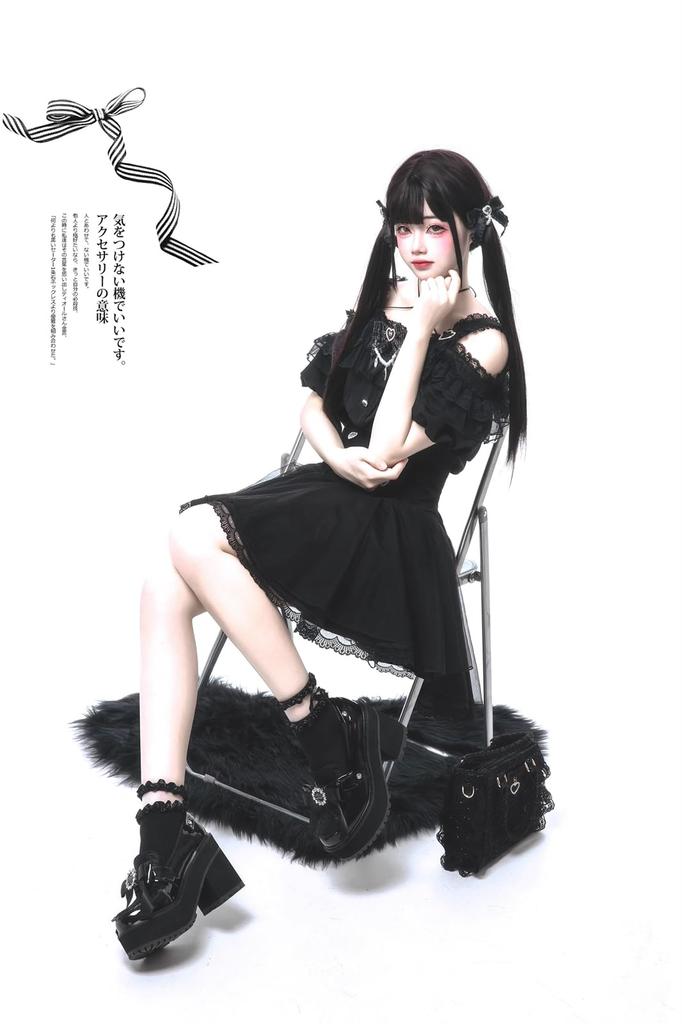 Qichenk Gothic Lolita Halloween Skirt Mini Princess Size M Dress, Cosplay, Women's, Stylish, Cute, Set, Girly, Lolita, Style, Black, 01,
