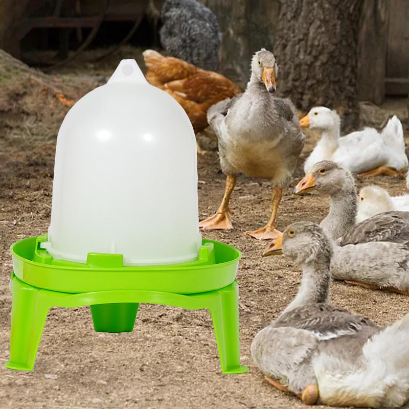Automatic Chicken Feeder Bucket Rooster Hen Feeding Drinking Bucket Farm Animal Poultry Quail Pigeon Feeding Supplies 1Pc