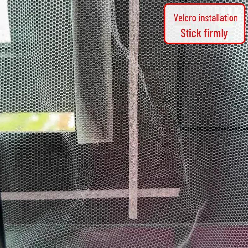 DIY Neviditelná suchá zipová Moskytiéra na okno, Odnímatelná, Bez vrtání
