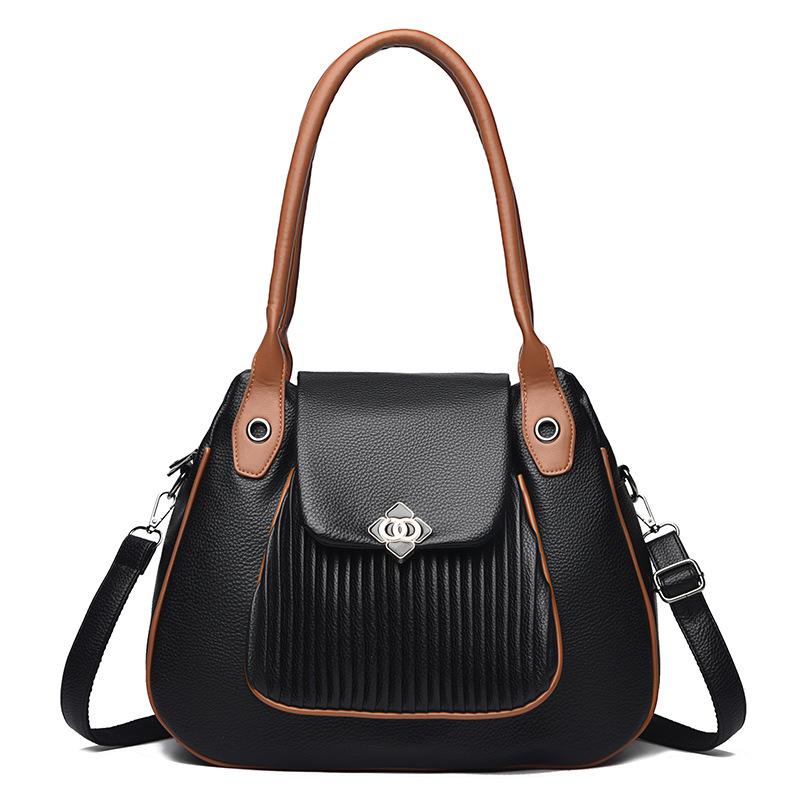 

A Light Luxury and Niche Design Single-shoulder Crossbody Bag with A Large Capacity for Commuting Underarm Bag чёрный