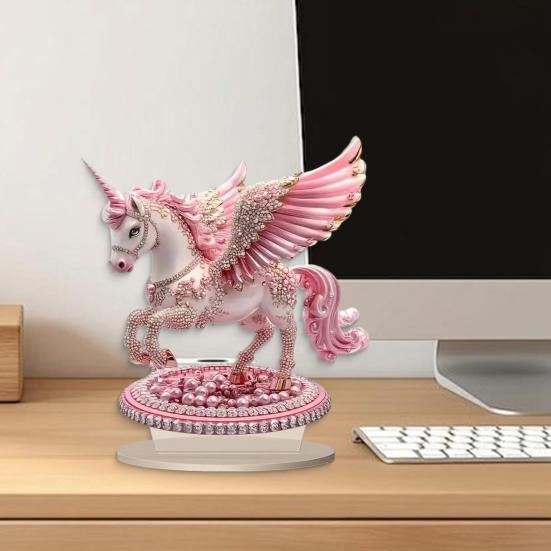 Pferdeförmiges Acrylschild 2D Flaches Pferd Tischaufsatz für Ecke Wohnzimmer Kaminsims Büro Heimdeko