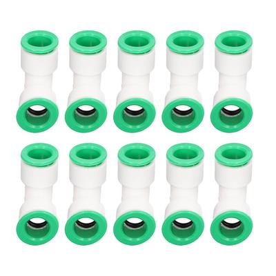 10 Pezzi Connettore a Gomito Raccordo Tubo Flessibile PPR Kit Set di Collegamento Rapido a Pressione per Piscina 20mm 0.79in