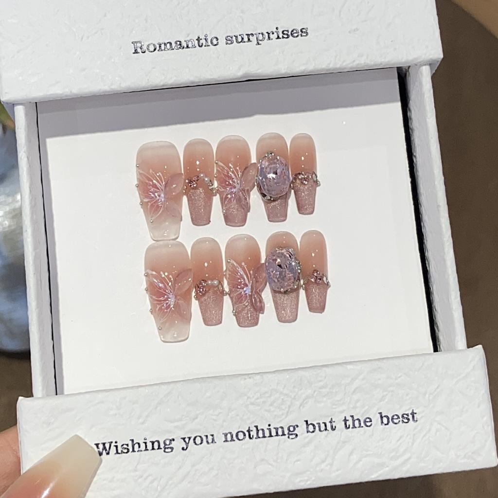 Butterfly Puff Pure Relief Three-dimensional Butterfly Ice Gradient Wearing Armor High-end Boutique