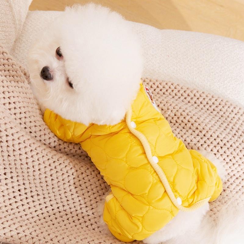 Winter Warm Dog Clothes Waterproof Dog Jumpsuit Thicking Puppy Onesie Pet Cotton Jacket Fashion Cat Coat French Bulldog Costume