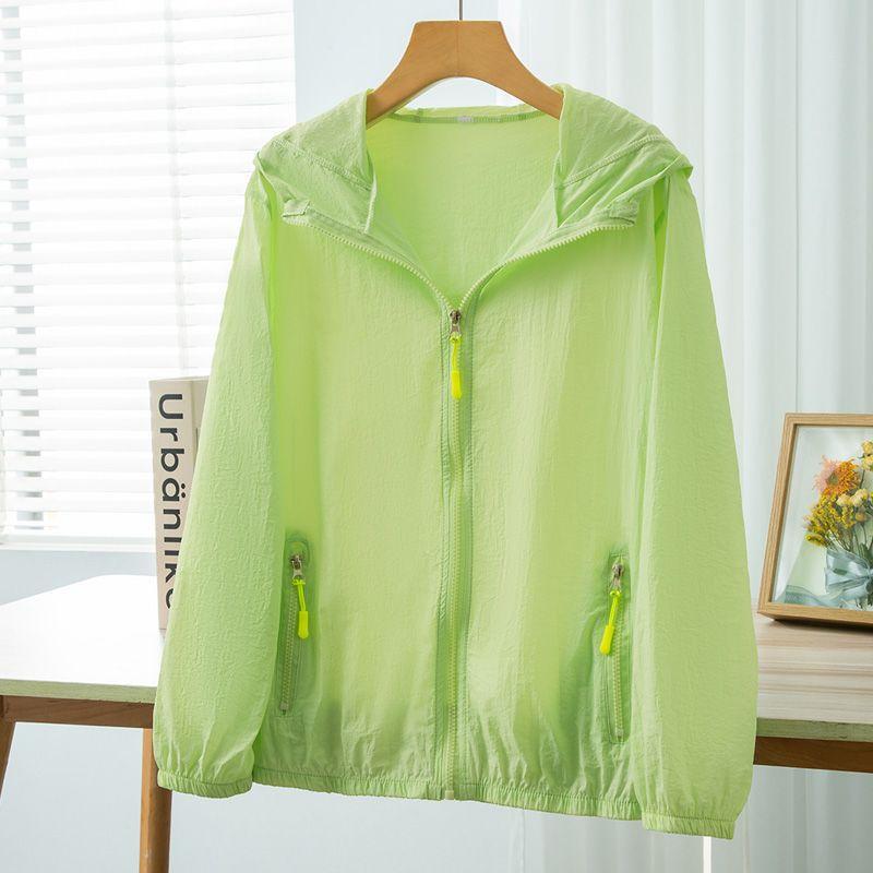 UPF50+ Thin Ice Silk Sun Protection Jacket for Men and Women Summer Sports UV Protection Skin Clothing Breathable