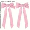 Winter velvet with double bow hair accessories, popular fashion, simple and versatile princess clothing accessories