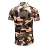 2025 Lato Męska Koszula Kamuflażowa Wojskowa Męska Bawełniana Koszula Cargo z Krótkim Rękawem Męska Codzienna Luźna Kieszenie Safari Kamuflaż Wojskowy Góry
