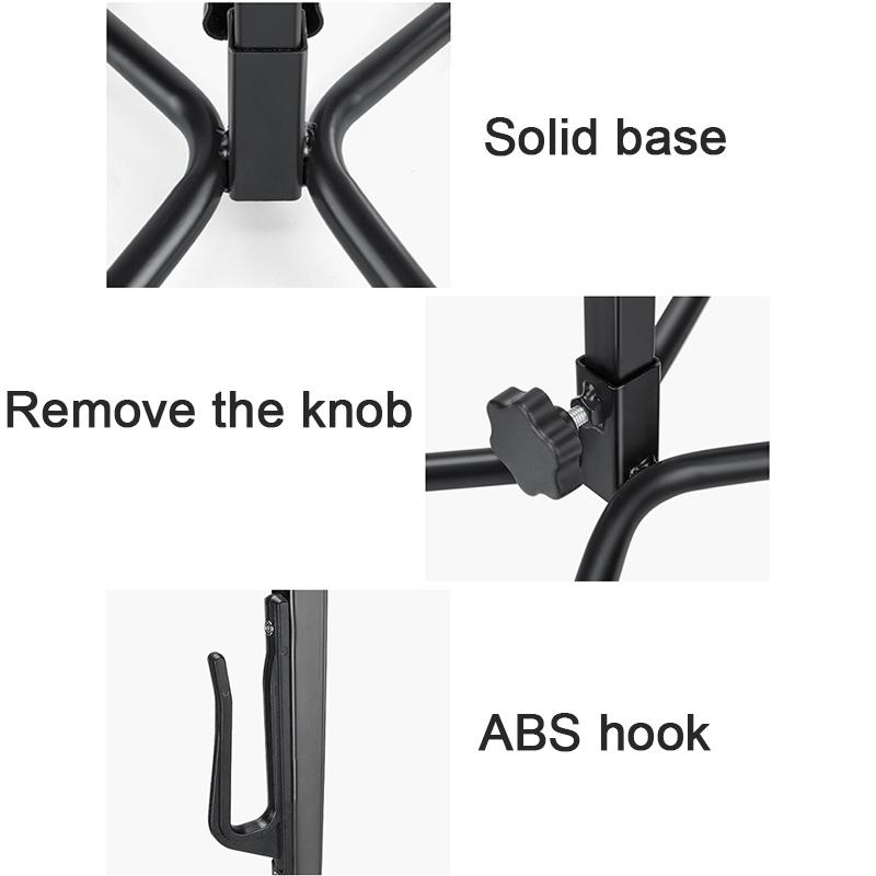 Universeller, flexibler Fahrrad-Display, Dreifach-Radnaben-Reparaturständer