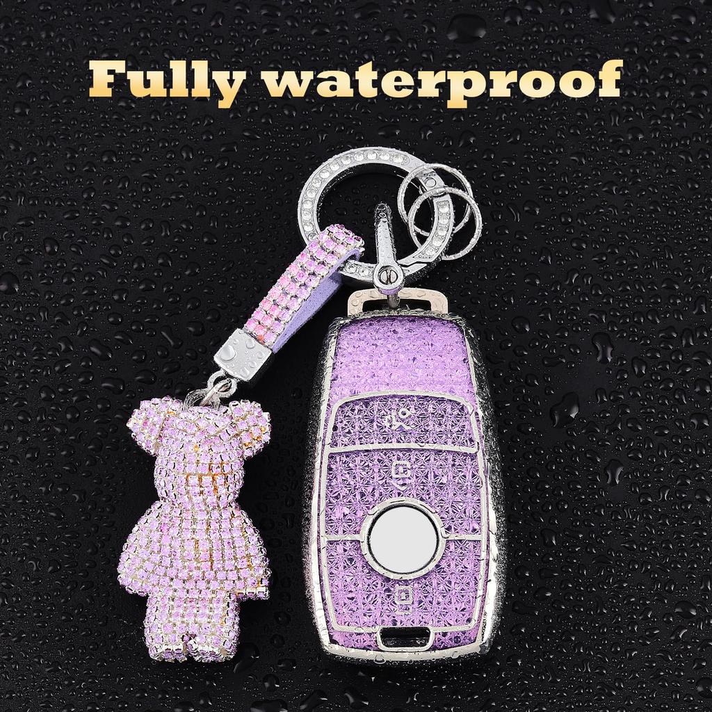 Car Key Cover Case Car Key Fob for Mercedes Benz Class A B C E G S CLA CLE CLS GLA GLC GLE GLK AMG Soft TPU KeyChain Car Key She
