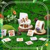 Animal Stickers with, Elephant, Giraffe, , Hippo, Cheetah, , Monkey, Rhino, Antelope & Meerkat - Cute Party Favors, Supplies, Scrapbook Labels