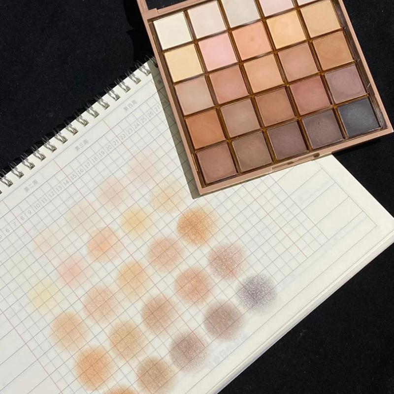 Paletky očných tieňov s 25 farbami s matnými hnedými a nude odtieňmi, vysoko pigmentované a dlhotrvajúce, každodenný make-up, dámska kozmetika
