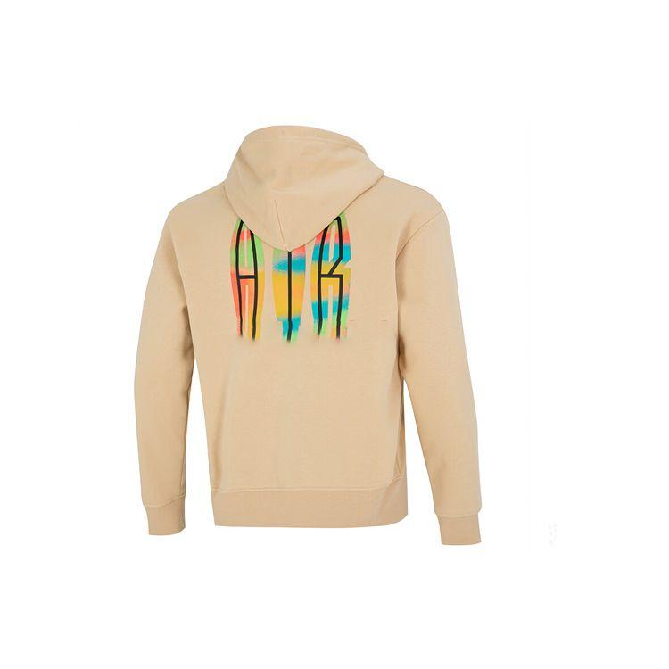 Jordan FW22 Printed Letter Zip-Up Hooded Running Fitness Jacket Men Outerwear Khaki DQ7565-252