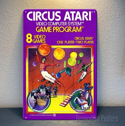

Circus Retro Video Game Metal Poster Size 8x12inch 20x30cm Signaluminum aluminum 20x30cm