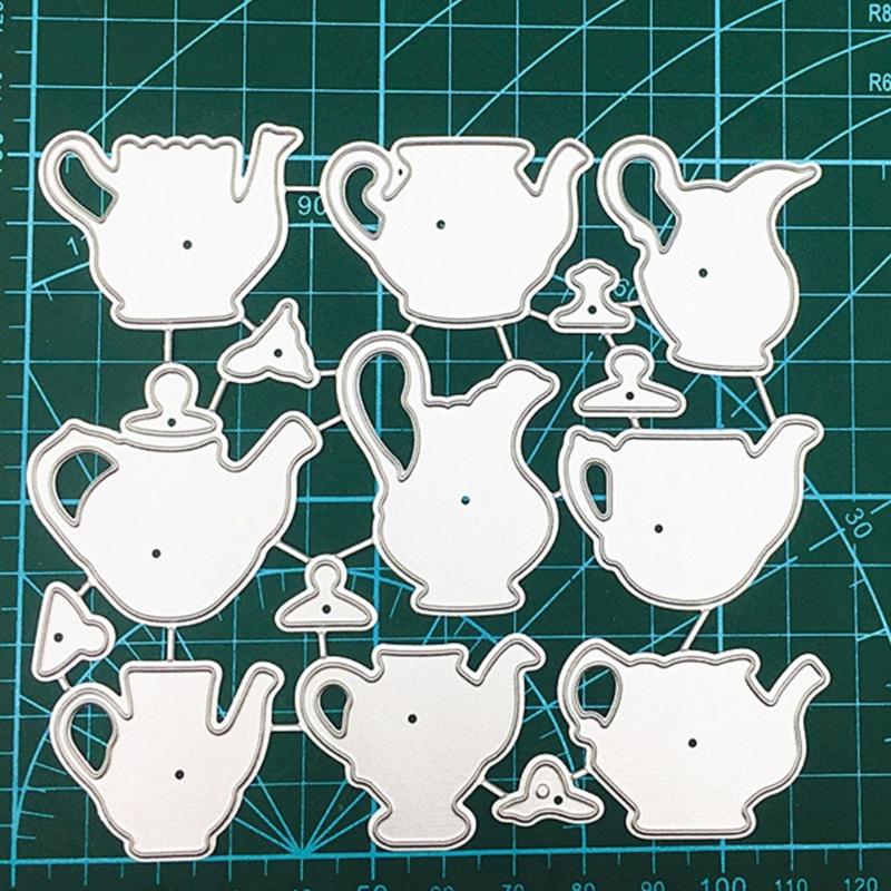 Tea Pot Metal Cutting Dies Photo Album Journal Diary Decoration Accessory