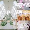 Seat Cover Tie Ribbon Chair Bows Sashes Events Banquets Wedding Reception Supplies Chair Back Decor