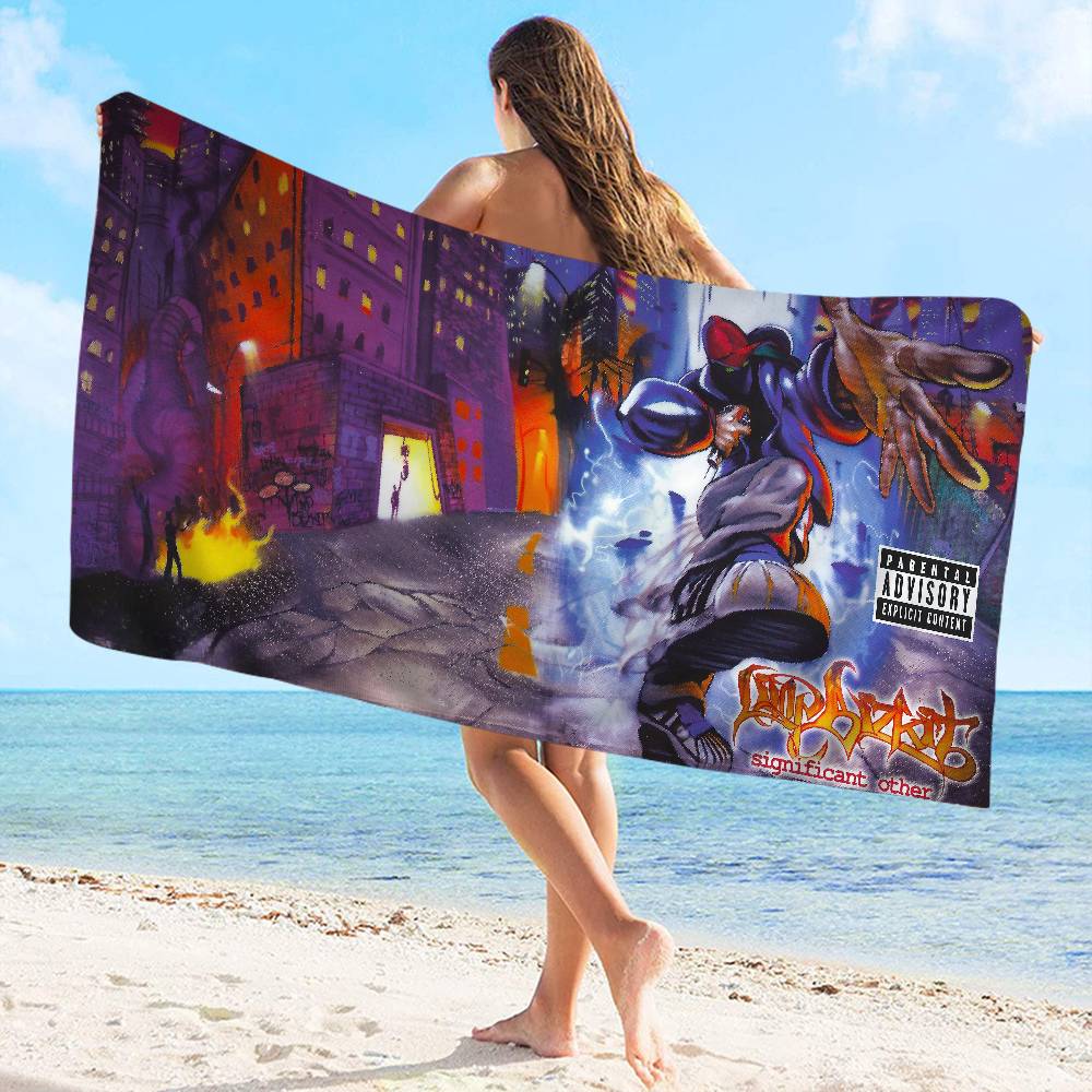 L-Limp B-Bizkit Beach Towel Colorful Bath Towels for Girl Microfiber Quick Dry Custom Sand Free Beach Yoga Spa Gym Pool