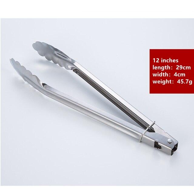 Stainless Steel Bread Tong Serving BBQ Grilling Salad Non-Stick Kitchen Barbecue Grilling Cooking Kitchen Accessories