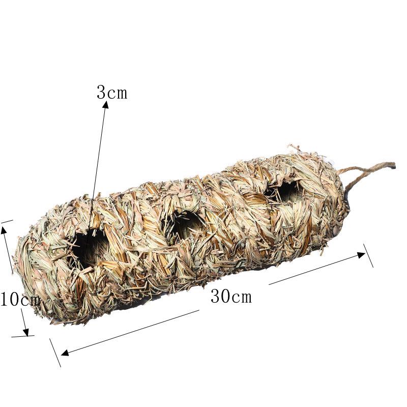 Handmade Straw Woven Bird Cage - Outdoor Hanging Bird Nest House Decoration