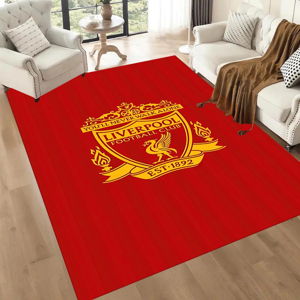 Liverpool Football Club Area Rug Perfect For Outdoor Study Room Balcony Decorate Room Antislip Carpet Office Home Decor Spiritual Gift