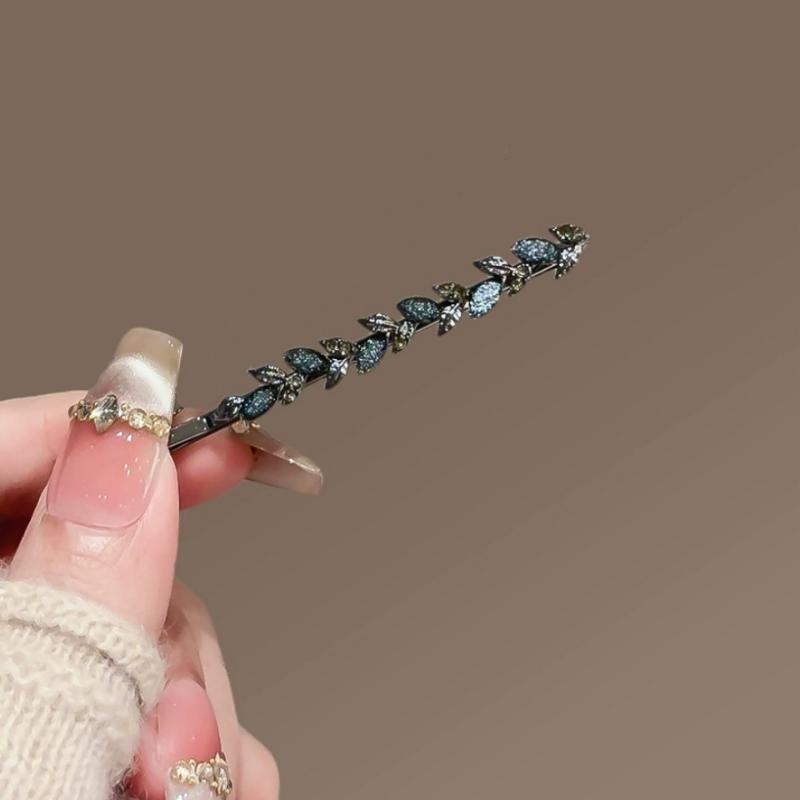2Pcs Cute And Sweet Women'S Bangs Side Clip Super Fairy Rhinestone Butterfly Hairpins Korean Style Hair Clip Headdress