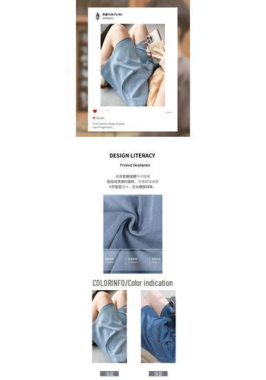 Tencel Loose Wide-Leg Maternity Denim Shorts - Mid-Length Summer Wear