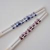 SUNLIFE Cooking Made in Natural Floral Set of 2 Chopsticks, Japan, 33cm, Wood, Pattern,