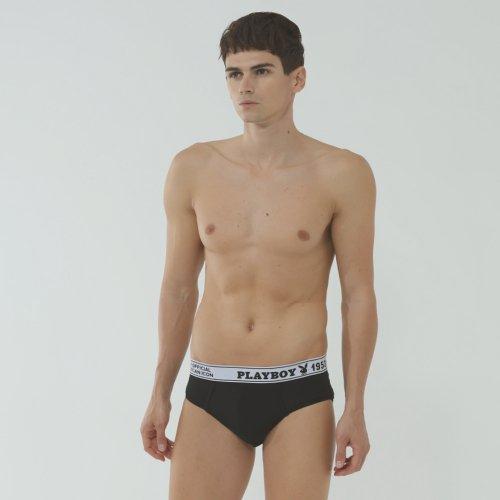 

[Playboy] Мужские Трусы с Логотипом 1 шт. PMB3101-BKWH [Отправка из Кореи] 100% Оригинал 95