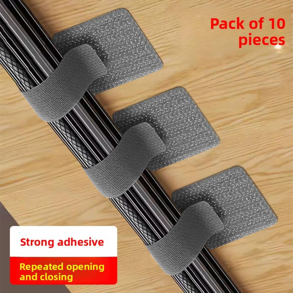 Adhesive Velcro Cable Management Ties – Desk Cable Organizer & Data Wire Holder for Tidy and Neat Setup