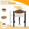 Adjustable Elevated Dog Food Bowls Stand Metal Height Raised Pet Large and Extra Large Sized Dog Food Water Bowls Stand