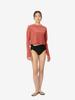 Swimsuit SF Eco UV Short Top Stay Fit Eco Long Sleeve UV Short Top SFW72335 Ayers Rock L [Speedo] L/S