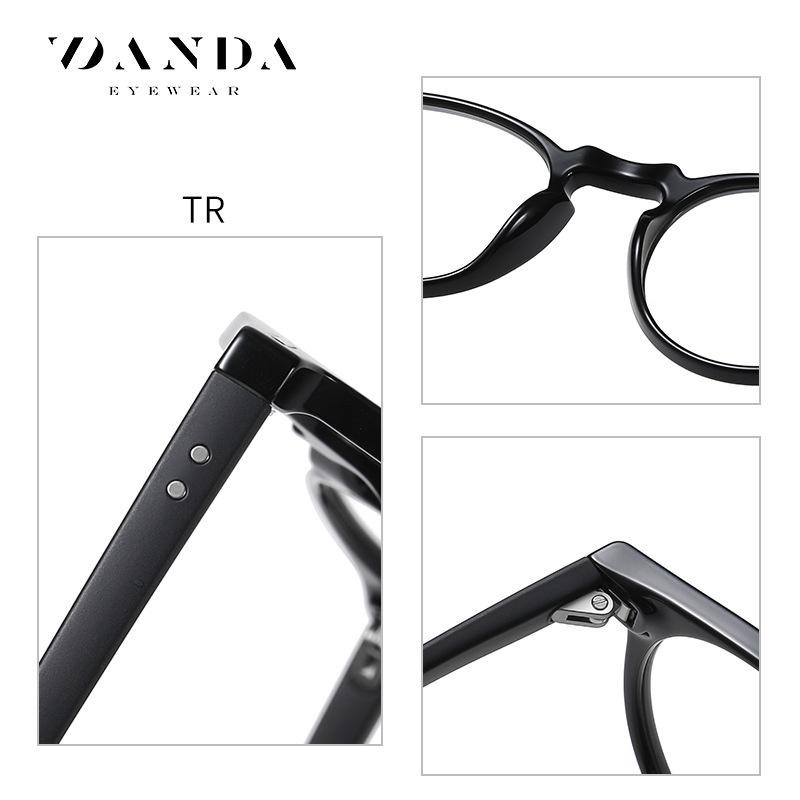 New color-changing anti-blue light glasses for both men and women, European and American style tr Plain glasses BS3512Blue light glasses