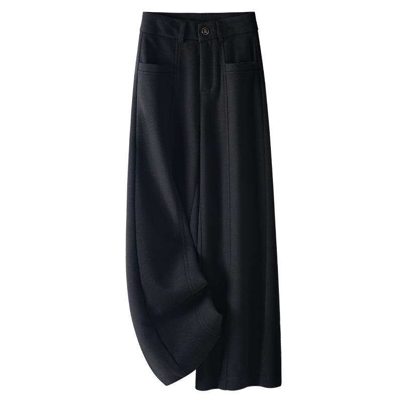 

Женские красные вельветовые брюки Ankola с высокой посадкой и широкими штанинами - Осень/Зима 2024, Слимминг, Повседневные спортивные штаны S