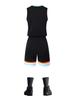 Summer College Student Tank & Short Sleeve Basketball Uniform for Outdoor Training and Fitness