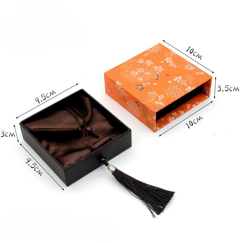 Retro Chinese Drawer Style Jewelry Gift Box for Bracelet, Necklace and Tassel Ornaments