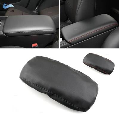 Soft Leather Console Armrest Cover For Mazda 3    Car Center Control Armrest Box Skin Cover Trim