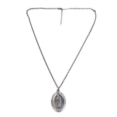 Madonna Pendant Necklace Titanium Steel Fashion Vintage Portrait Necklace for Festival Gifts