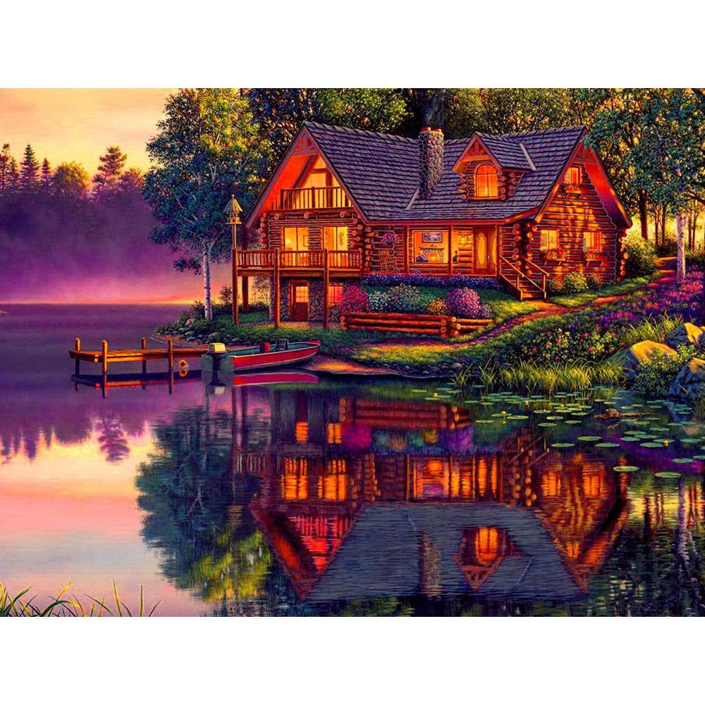 Parrot DIY 5D Diamond Painting Kit Landscape Diamond Mosaic Bird Cross Stitch Handmade Inlaid Rhinestone Embroidery Home Decor