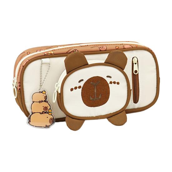 Cute Pencil Case Cartoon Cat Pencil Pouch Large Capacity Stationery Organizer for Middle School And Elementary School