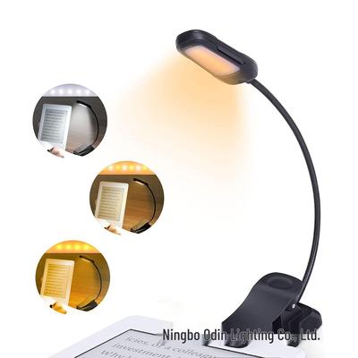 USB Rechargeable LED Clip-On Reading Lamp for Eye Protection